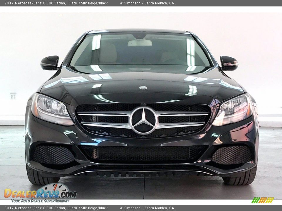 2017 Mercedes-Benz C 300 Sedan Black / Silk Beige/Black Photo #2