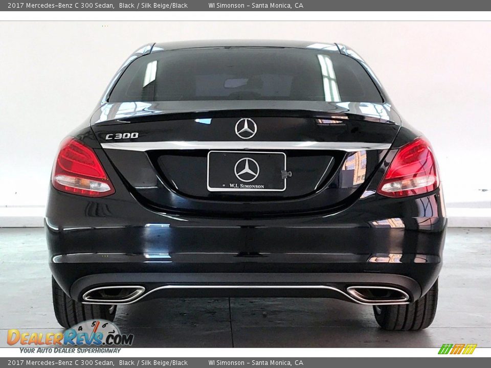 2017 Mercedes-Benz C 300 Sedan Black / Silk Beige/Black Photo #3