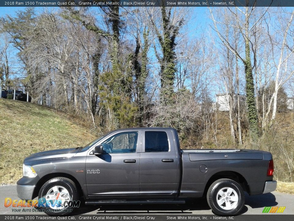 2018 Ram 1500 Tradesman Quad Cab Granite Crystal Metallic / Black/Diesel Gray Photo #1