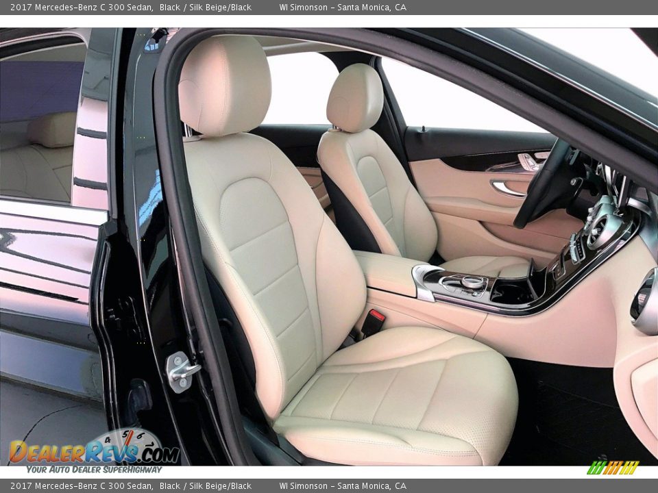 2017 Mercedes-Benz C 300 Sedan Black / Silk Beige/Black Photo #6