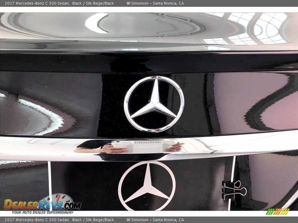 2017 Mercedes-Benz C 300 Sedan Black / Silk Beige/Black Photo #7