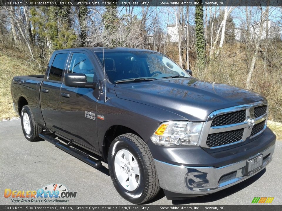 2018 Ram 1500 Tradesman Quad Cab Granite Crystal Metallic / Black/Diesel Gray Photo #5