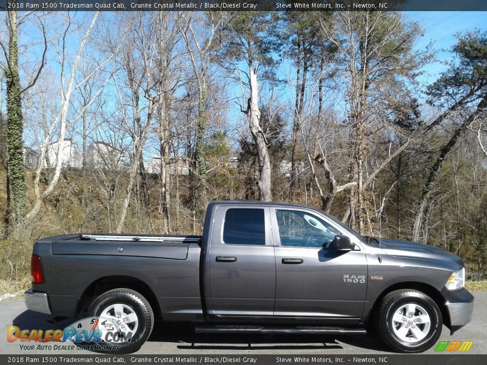 2018 Ram 1500 Tradesman Quad Cab Granite Crystal Metallic / Black/Diesel Gray Photo #6