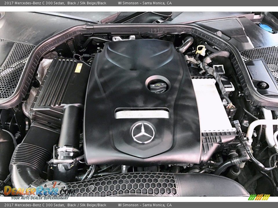 2017 Mercedes-Benz C 300 Sedan Black / Silk Beige/Black Photo #9