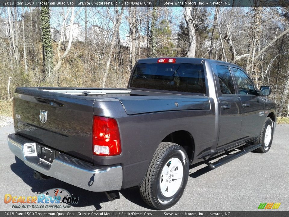 2018 Ram 1500 Tradesman Quad Cab Granite Crystal Metallic / Black/Diesel Gray Photo #7