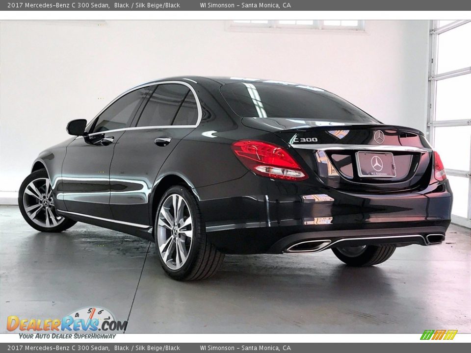 2017 Mercedes-Benz C 300 Sedan Black / Silk Beige/Black Photo #10