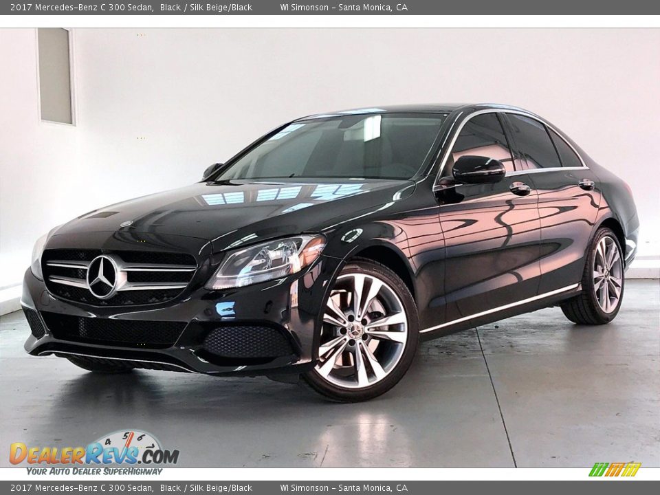 2017 Mercedes-Benz C 300 Sedan Black / Silk Beige/Black Photo #12