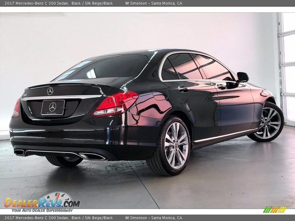 2017 Mercedes-Benz C 300 Sedan Black / Silk Beige/Black Photo #13