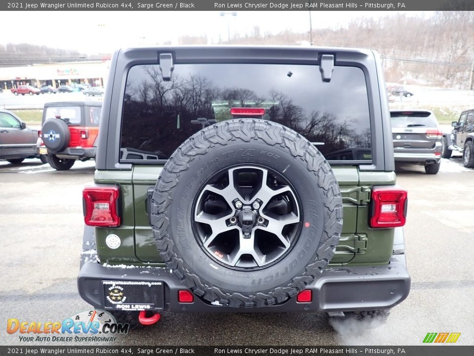 2021 Jeep Wrangler Unlimited Rubicon 4x4 Sarge Green / Black Photo #5