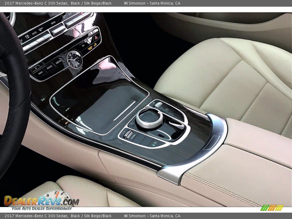 2017 Mercedes-Benz C 300 Sedan Black / Silk Beige/Black Photo #17