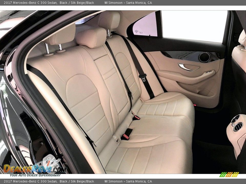2017 Mercedes-Benz C 300 Sedan Black / Silk Beige/Black Photo #19