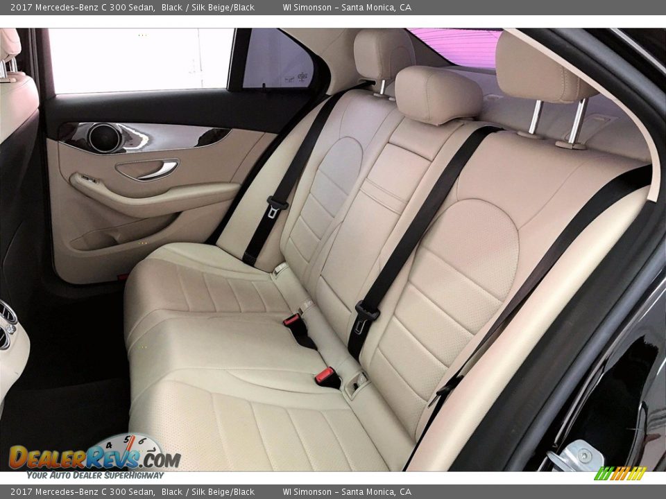 2017 Mercedes-Benz C 300 Sedan Black / Silk Beige/Black Photo #20