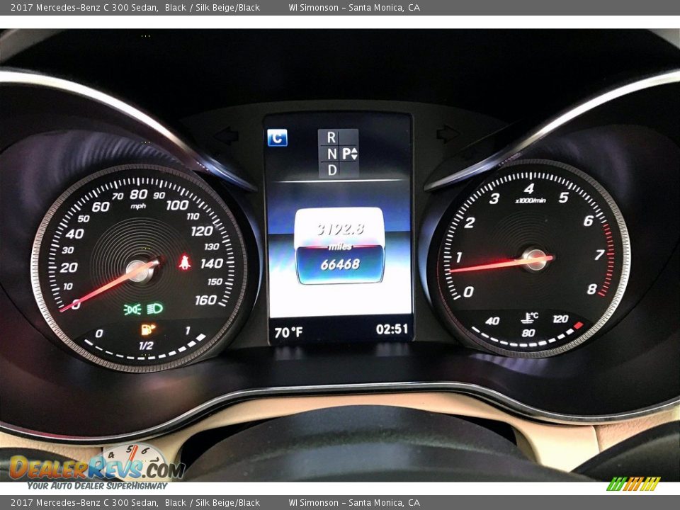 2017 Mercedes-Benz C 300 Sedan Black / Silk Beige/Black Photo #23