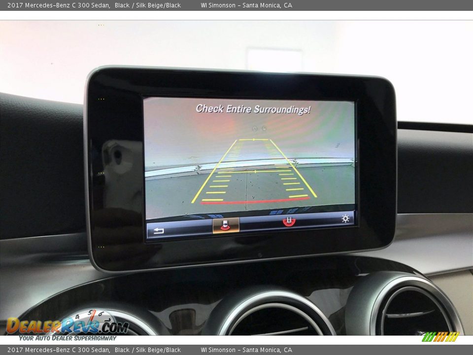 2017 Mercedes-Benz C 300 Sedan Black / Silk Beige/Black Photo #24
