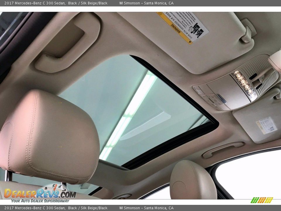2017 Mercedes-Benz C 300 Sedan Black / Silk Beige/Black Photo #25