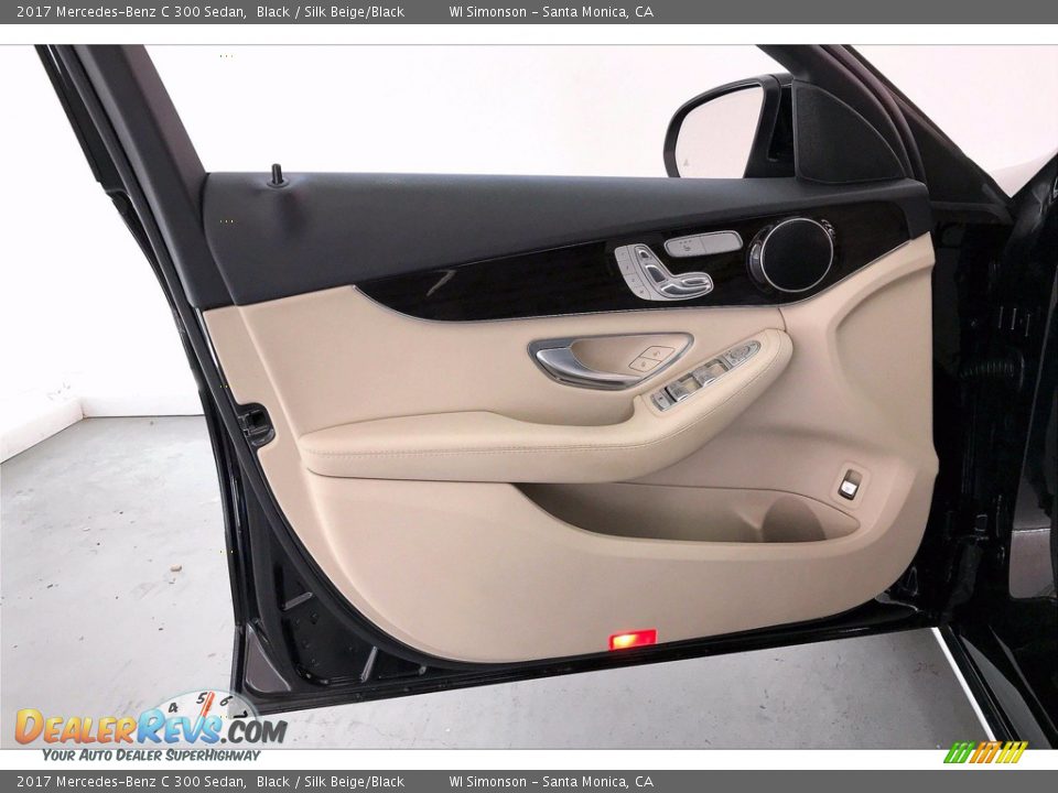2017 Mercedes-Benz C 300 Sedan Black / Silk Beige/Black Photo #26