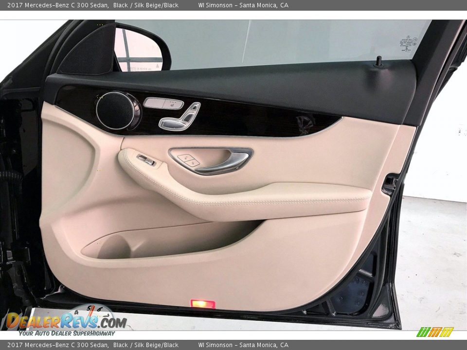2017 Mercedes-Benz C 300 Sedan Black / Silk Beige/Black Photo #27