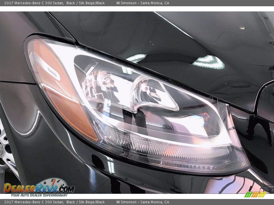 2017 Mercedes-Benz C 300 Sedan Black / Silk Beige/Black Photo #28