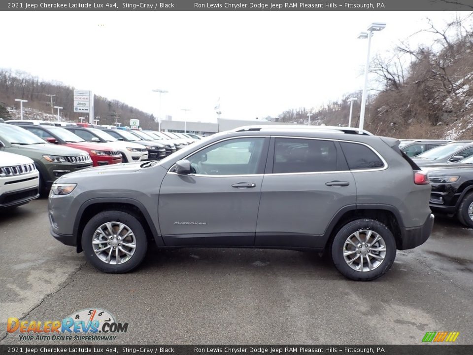 2021 Jeep Cherokee Latitude Lux 4x4 Sting-Gray / Black Photo #2