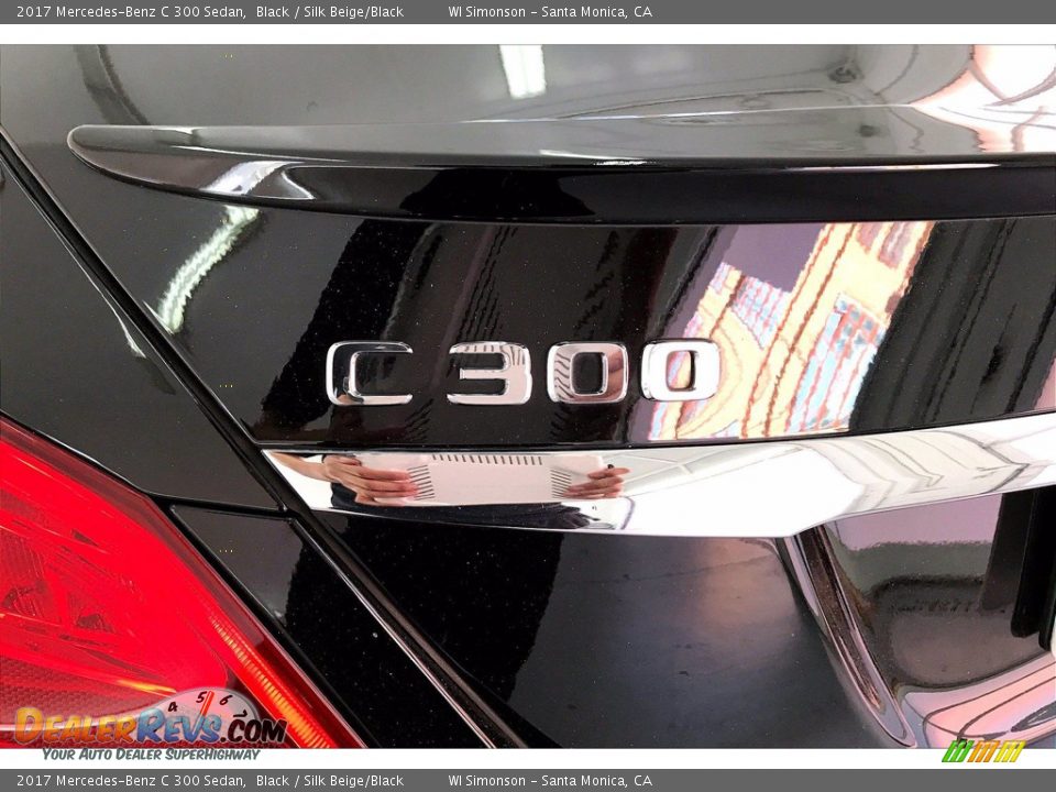 2017 Mercedes-Benz C 300 Sedan Black / Silk Beige/Black Photo #31