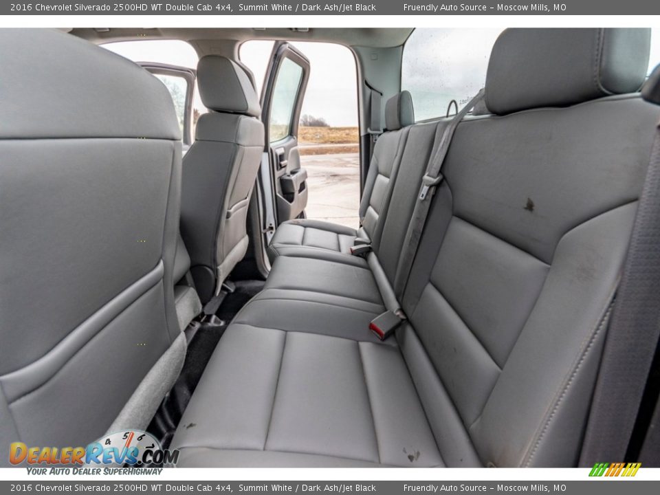 Rear Seat of 2016 Chevrolet Silverado 2500HD WT Double Cab 4x4 Photo #22