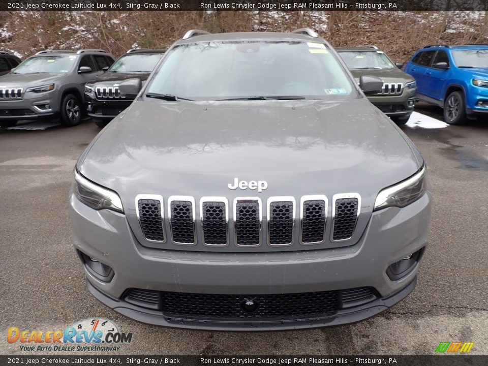 2021 Jeep Cherokee Latitude Lux 4x4 Sting-Gray / Black Photo #8