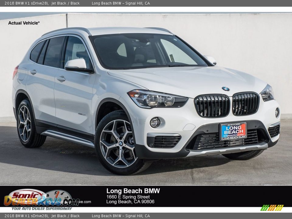 2018 BMW X1 sDrive28i Jet Black / Black Photo #1