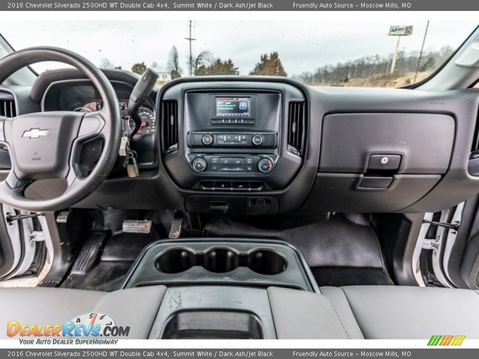 Dashboard of 2016 Chevrolet Silverado 2500HD WT Double Cab 4x4 Photo #31
