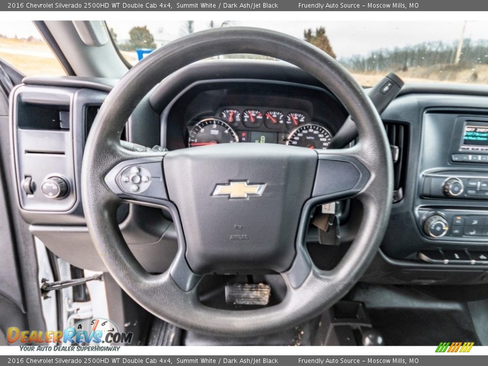 2016 Chevrolet Silverado 2500HD WT Double Cab 4x4 Steering Wheel Photo #33