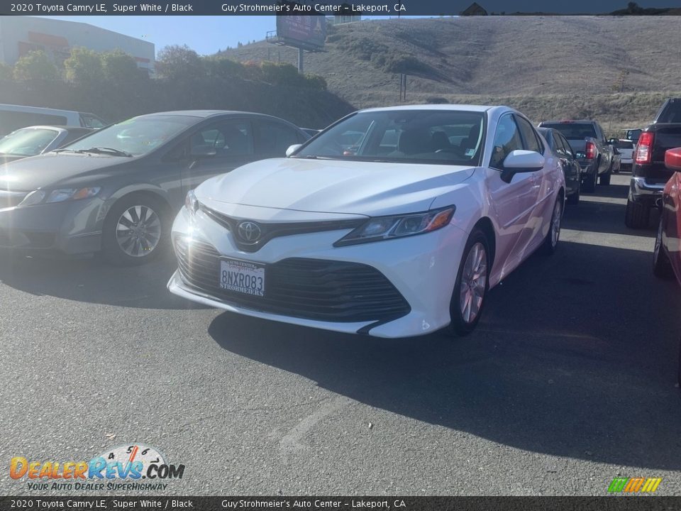 2020 Toyota Camry LE Super White / Black Photo #2