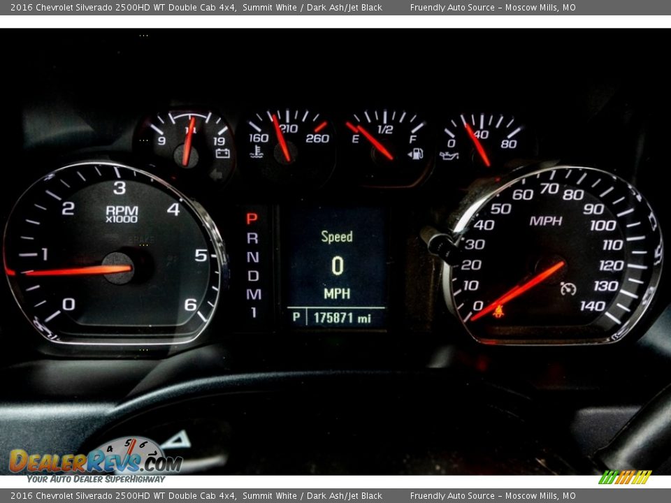 2016 Chevrolet Silverado 2500HD WT Double Cab 4x4 Gauges Photo #35