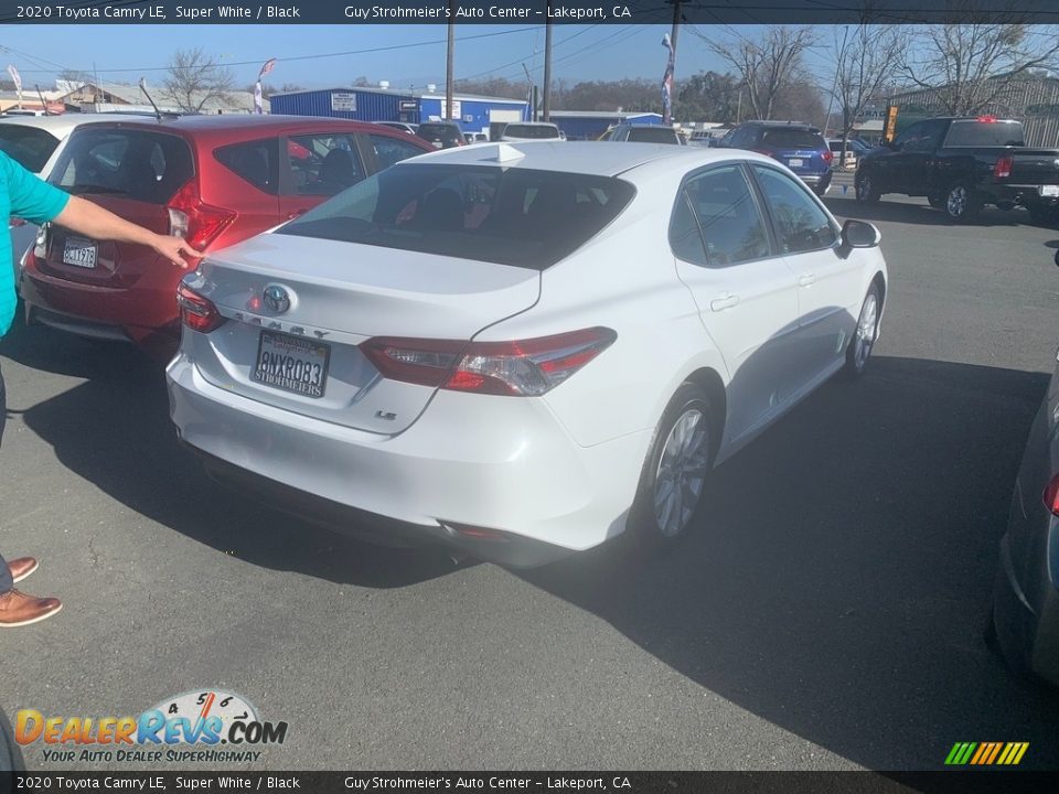 2020 Toyota Camry LE Super White / Black Photo #4