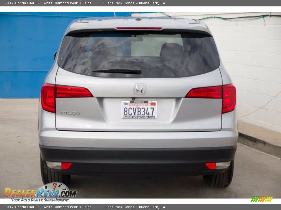 2017 Honda Pilot EX White Diamond Pearl / Beige Photo #9