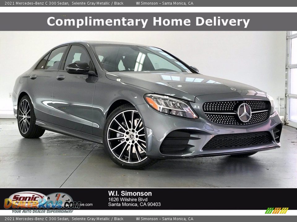 2021 Mercedes-Benz C 300 Sedan Selenite Gray Metallic / Black Photo #1