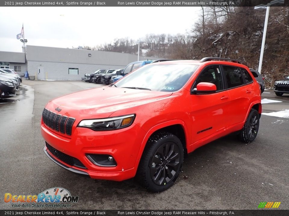 2021 Jeep Cherokee Limited 4x4 Spitfire Orange / Black Photo #1