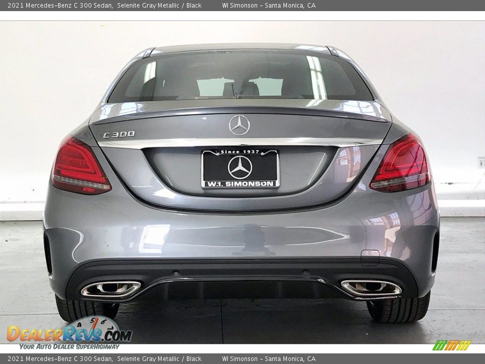 2021 Mercedes-Benz C 300 Sedan Selenite Gray Metallic / Black Photo #3