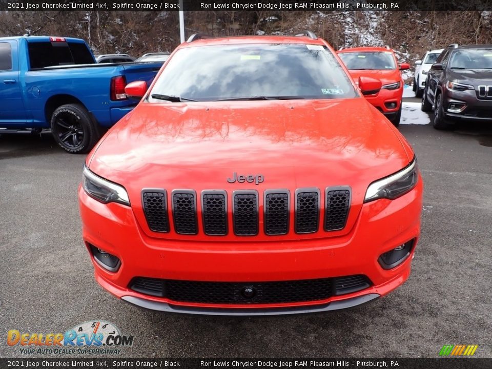 2021 Jeep Cherokee Limited 4x4 Spitfire Orange / Black Photo #3