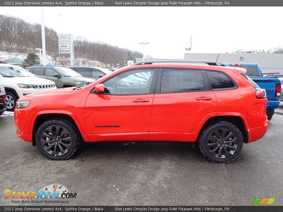 2021 Jeep Cherokee Limited 4x4 Spitfire Orange / Black Photo #4