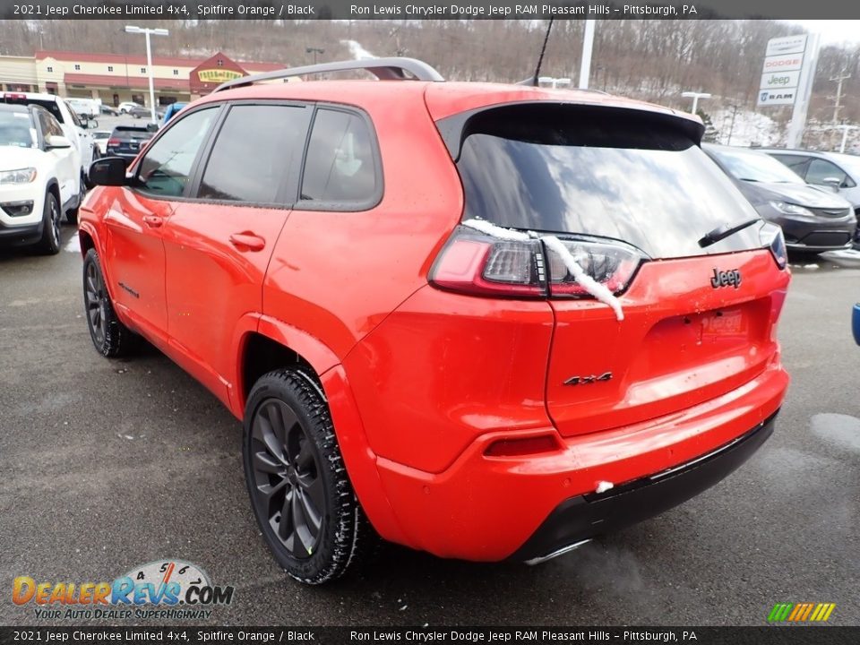 2021 Jeep Cherokee Limited 4x4 Spitfire Orange / Black Photo #5