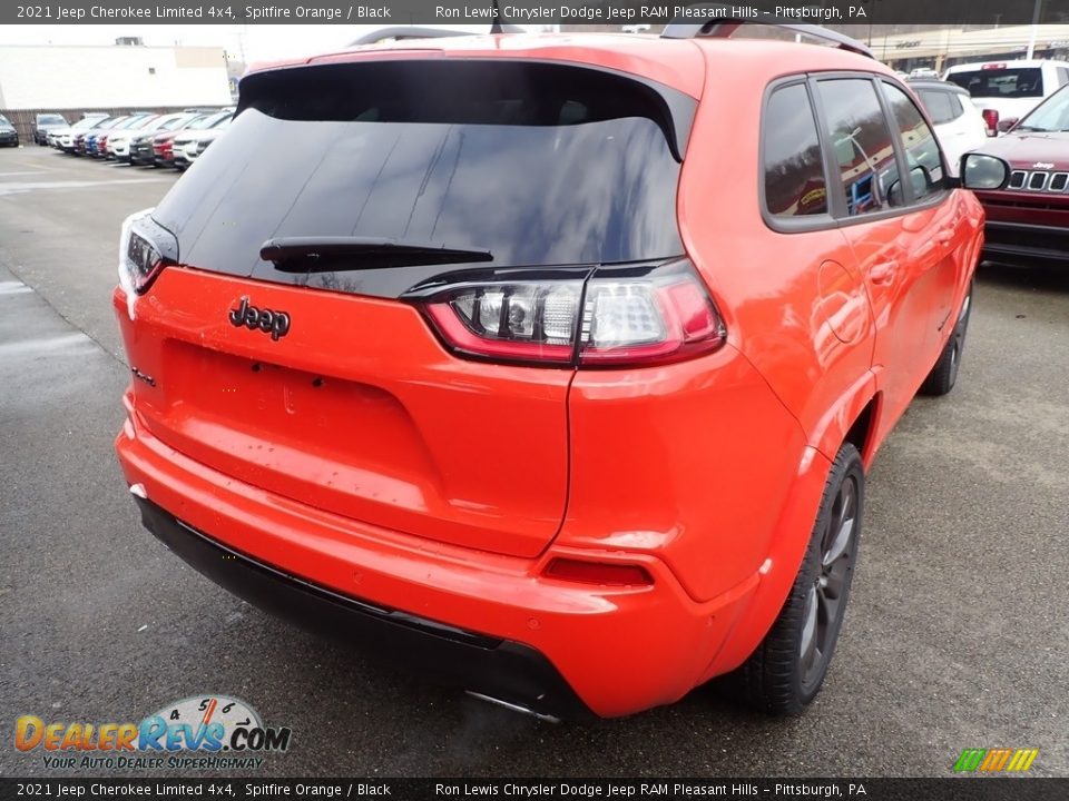 2021 Jeep Cherokee Limited 4x4 Spitfire Orange / Black Photo #7