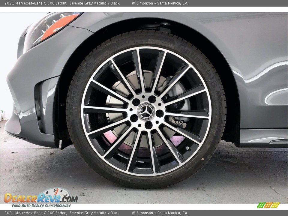 2021 Mercedes-Benz C 300 Sedan Selenite Gray Metallic / Black Photo #9