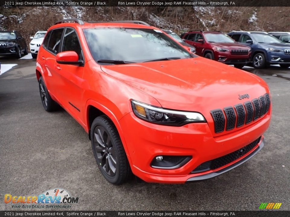 2021 Jeep Cherokee Limited 4x4 Spitfire Orange / Black Photo #9