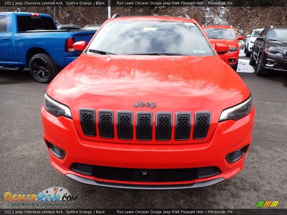 2021 Jeep Cherokee Limited 4x4 Spitfire Orange / Black Photo #10