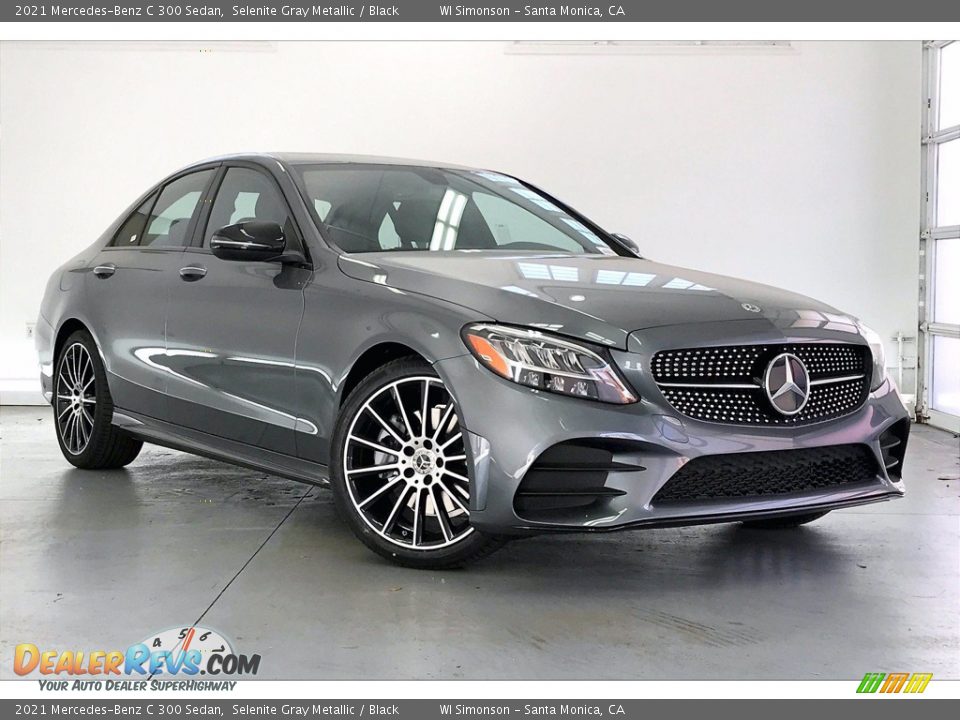 2021 Mercedes-Benz C 300 Sedan Selenite Gray Metallic / Black Photo #12