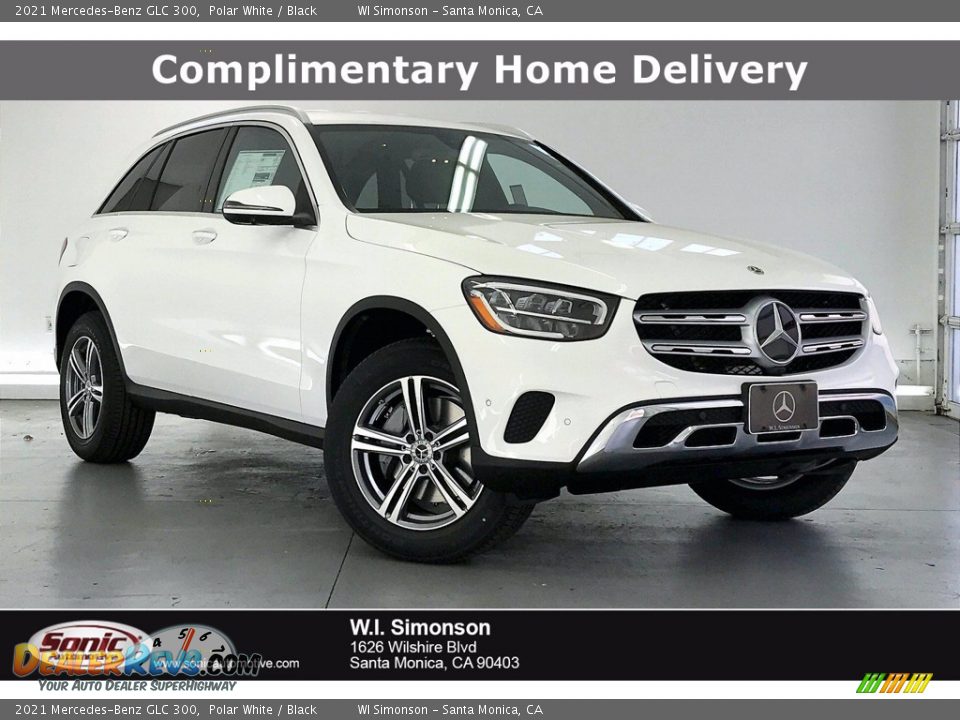 2021 Mercedes-Benz GLC 300 Polar White / Black Photo #1