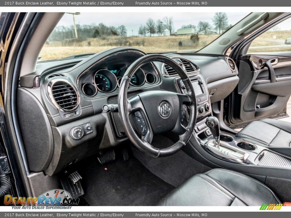 2017 Buick Enclave Leather Ebony Twilight Metallic / Ebony/Ebony Photo #19