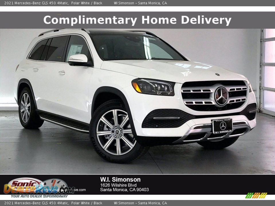 2021 Mercedes-Benz GLS 450 4Matic Polar White / Black Photo #1