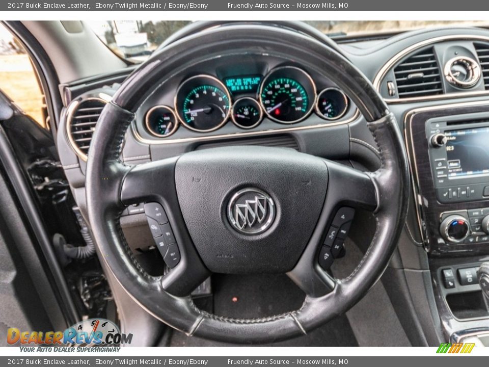 2017 Buick Enclave Leather Ebony Twilight Metallic / Ebony/Ebony Photo #33