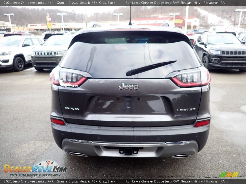 2021 Jeep Cherokee Limited 4x4 Granite Crystal Metallic / Ski Gray/Black Photo #5