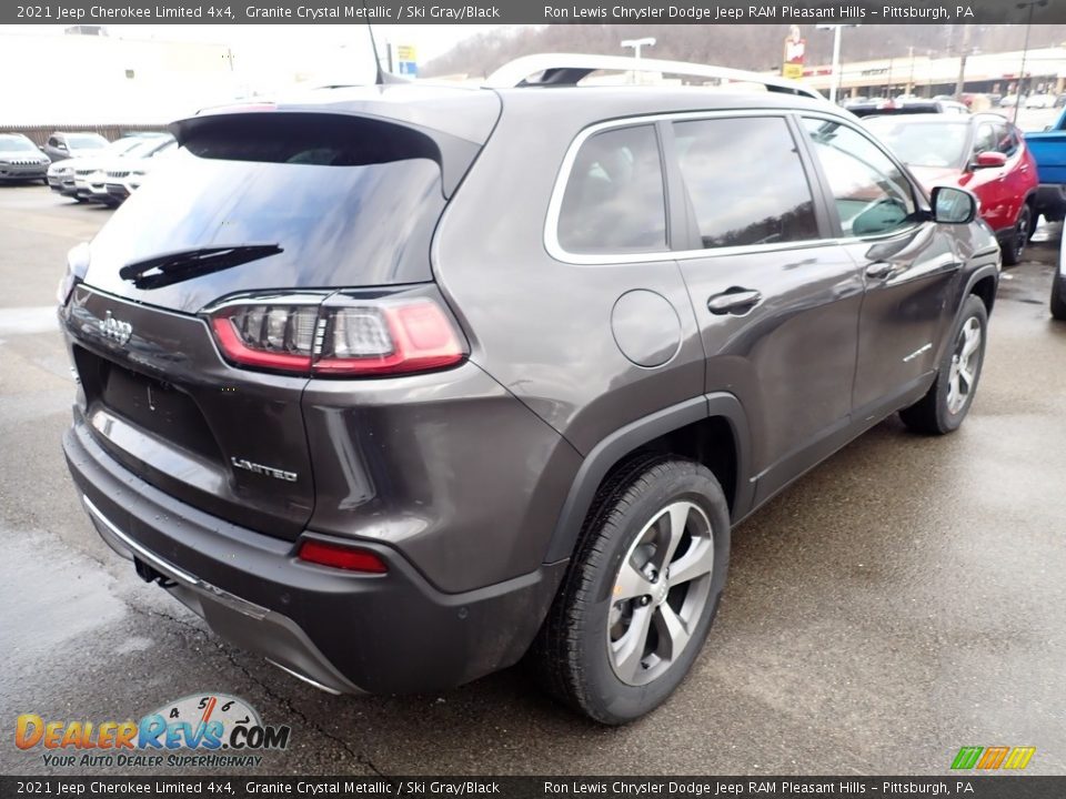 2021 Jeep Cherokee Limited 4x4 Granite Crystal Metallic / Ski Gray/Black Photo #6